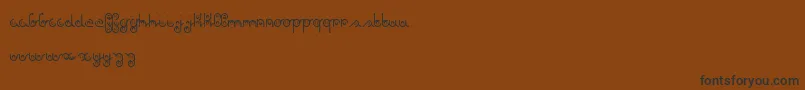 again   Dker Font – Black Fonts on Brown Background