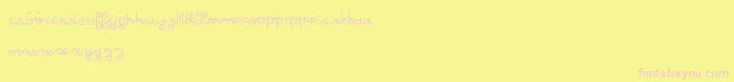 again   Dker Font – Pink Fonts on Yellow Background