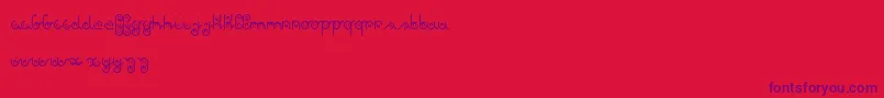 again   Dker Font – Purple Fonts on Red Background