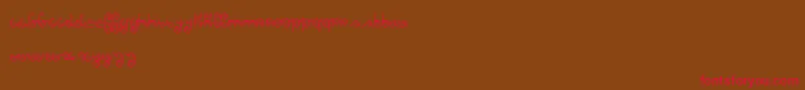 again   Dker Font – Red Fonts on Brown Background