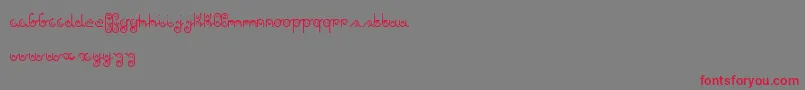 again   Dker Font – Red Fonts on Gray Background