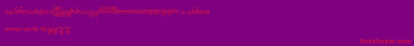 Шрифт again   Dker – красные шрифты на фиолетовом фоне