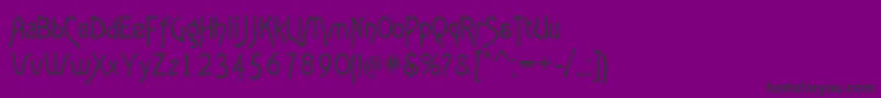 Шрифт Agatha – чёрные шрифты на фиолетовом фоне