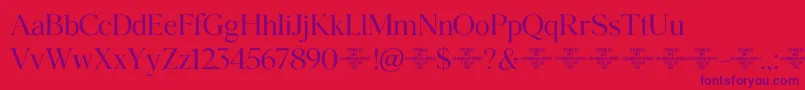 Agatho  Light Font – Purple Fonts on Red Background