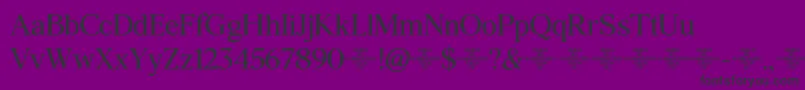 フォントAgatho  Medium – 紫の背景に黒い文字