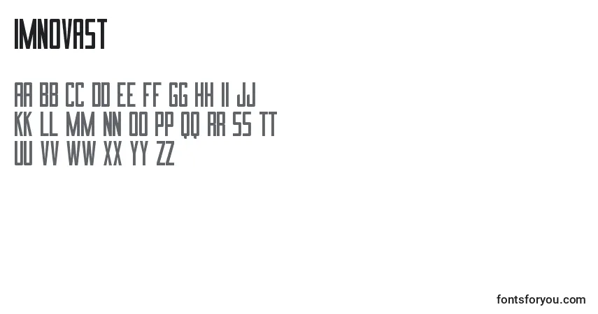 Czcionka ImnovaSt – alfabet, cyfry, specjalne znaki