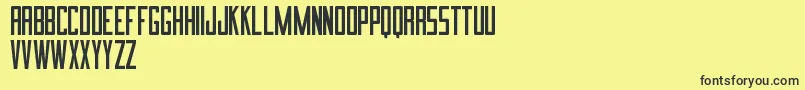 ImnovaSt Font – Black Fonts on Yellow Background