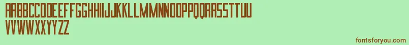 ImnovaSt Font – Brown Fonts on Green Background