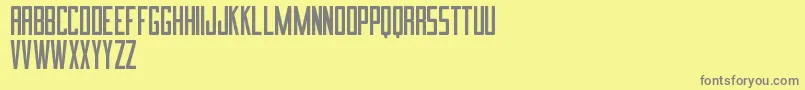 ImnovaSt Font – Gray Fonts on Yellow Background