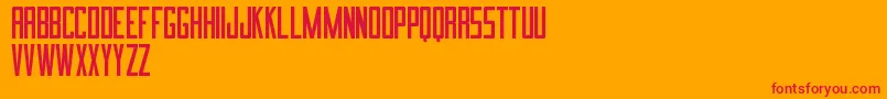 ImnovaSt Font – Red Fonts on Orange Background