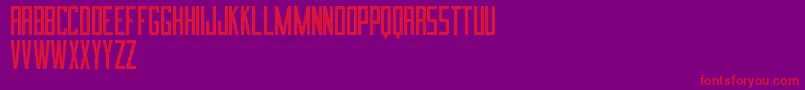 ImnovaSt Font – Red Fonts on Purple Background