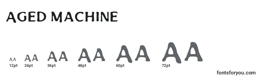 Aged Machine Font Sizes