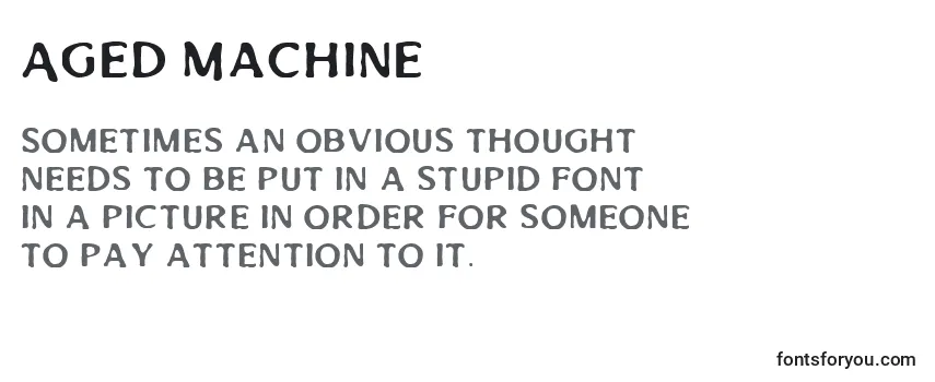 Шрифт Aged Machine
