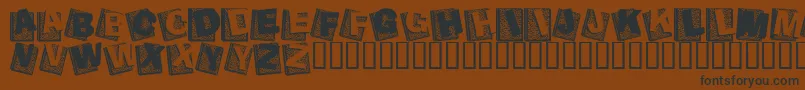 Agend    Font – Black Fonts on Brown Background