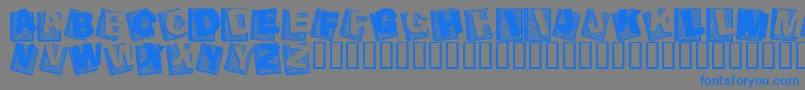 Agend    Font – Blue Fonts on Gray Background