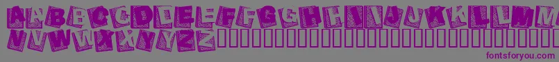 Agend    Font – Purple Fonts on Gray Background