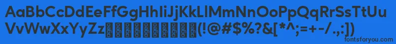 AgeoPersonalUse ExtraBold Font – Black Fonts on Blue Background