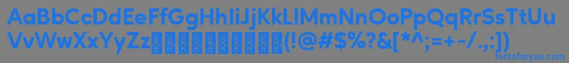 Подробнее о шрифте AgeoPersonalUse ExtraBold Шрифт AgeoPersonalUse ExtraBold – синие шрифты на сером фоне