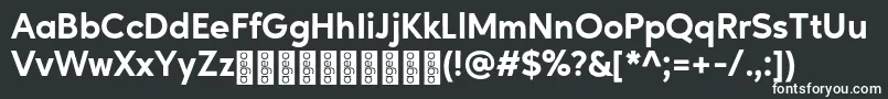 AgeoPersonalUse ExtraBold Font – White Fonts on Black Background