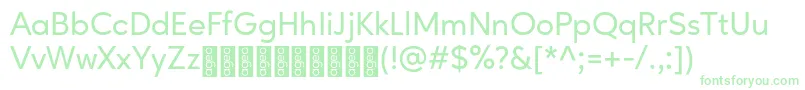 Шрифт AgeoPersonalUse Medium – зелёные шрифты