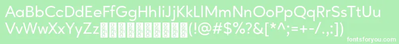 AgeoPersonalUse Medium Font – White Fonts on Green Background