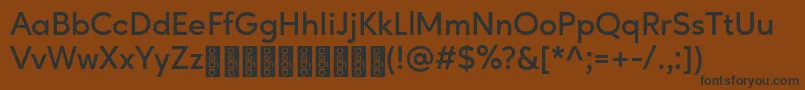 AgeoPersonalUse SemiBold Font – Black Fonts on Brown Background