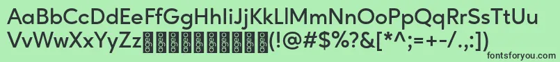 AgeoPersonalUse SemiBold Font – Black Fonts on Green Background