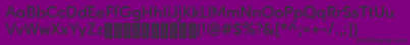 Шрифт AgeoPersonalUse SemiBold – чёрные шрифты на фиолетовом фоне