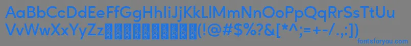 Шрифт AgeoPersonalUse SemiBold – синие шрифты на сером фоне