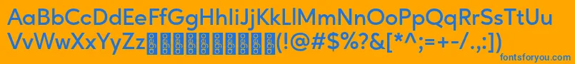 AgeoPersonalUse SemiBold Font – Blue Fonts on Orange Background