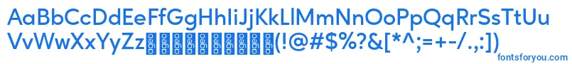 AgeoPersonalUse SemiBold Font – Blue Fonts on White Background
