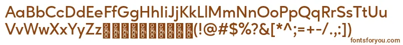 Шрифт AgeoPersonalUse SemiBold – коричневые шрифты