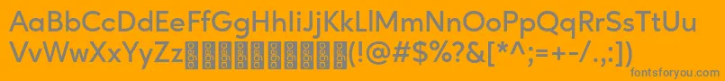 AgeoPersonalUse SemiBold Font – Gray Fonts on Orange Background