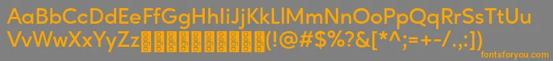 AgeoPersonalUse SemiBold Font – Orange Fonts on Gray Background