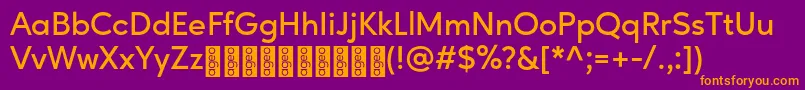 AgeoPersonalUse SemiBold Font – Orange Fonts on Purple Background