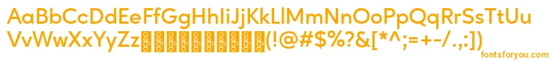 AgeoPersonalUse SemiBold Font – Orange Fonts on White Background