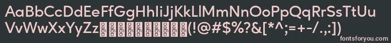 AgeoPersonalUse SemiBold Font – Pink Fonts on Black Background
