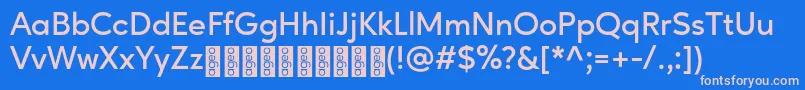 AgeoPersonalUse SemiBold Font – Pink Fonts on Blue Background