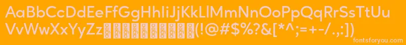 AgeoPersonalUse SemiBold Font – Pink Fonts on Orange Background