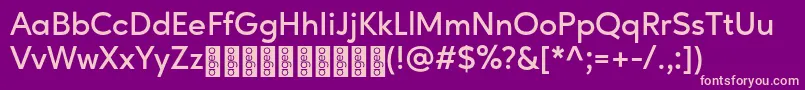 AgeoPersonalUse SemiBold Font – Pink Fonts on Purple Background