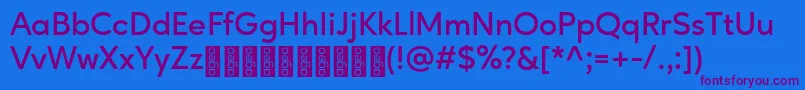 AgeoPersonalUse SemiBold Font – Purple Fonts on Blue Background