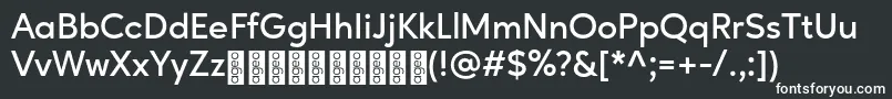 AgeoPersonalUse SemiBold Font – White Fonts on Black Background