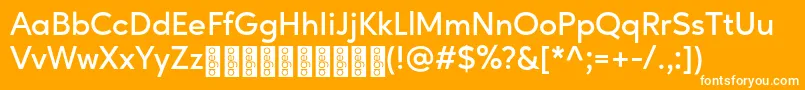 AgeoPersonalUse SemiBold Font – White Fonts on Orange Background