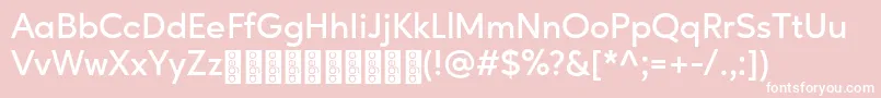 AgeoPersonalUse SemiBold Font – White Fonts on Pink Background