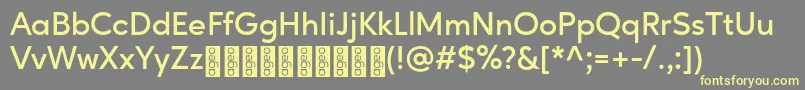 AgeoPersonalUse SemiBold Font – Yellow Fonts on Gray Background