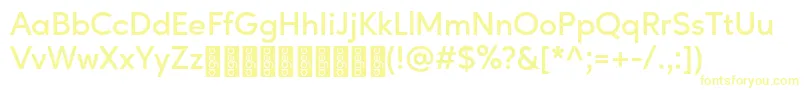 AgeoPersonalUse SemiBold Font – Yellow Fonts on White Background