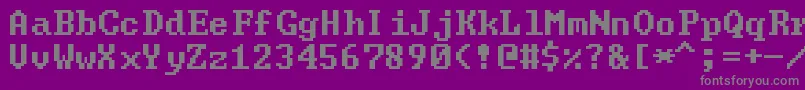 Шрифт Greenscr – серые шрифты на фиолетовом фоне