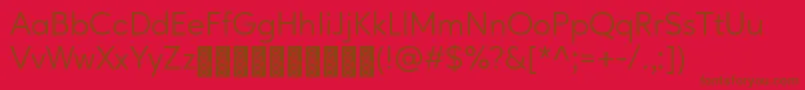 AgeoPersonalUse Font – Brown Fonts on Red Background