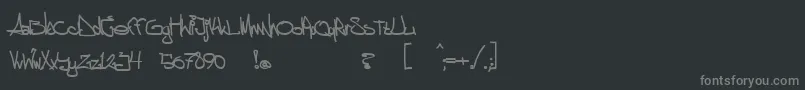 Шрифт aggstock – серые шрифты на чёрном фоне