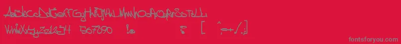 Шрифт aggstock – серые шрифты на красном фоне